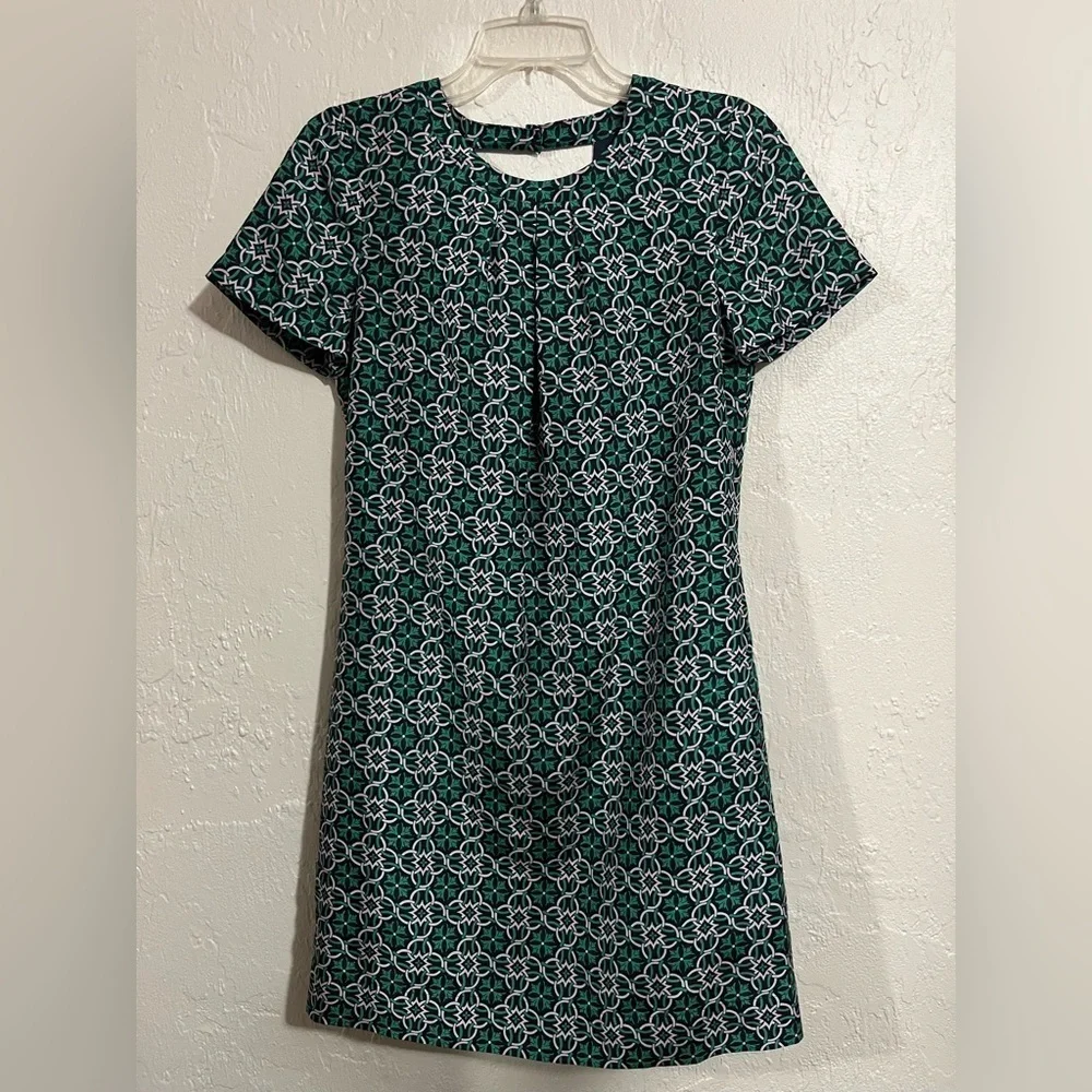 J. Crew 100% Silk Lattice Work Dress Size 2